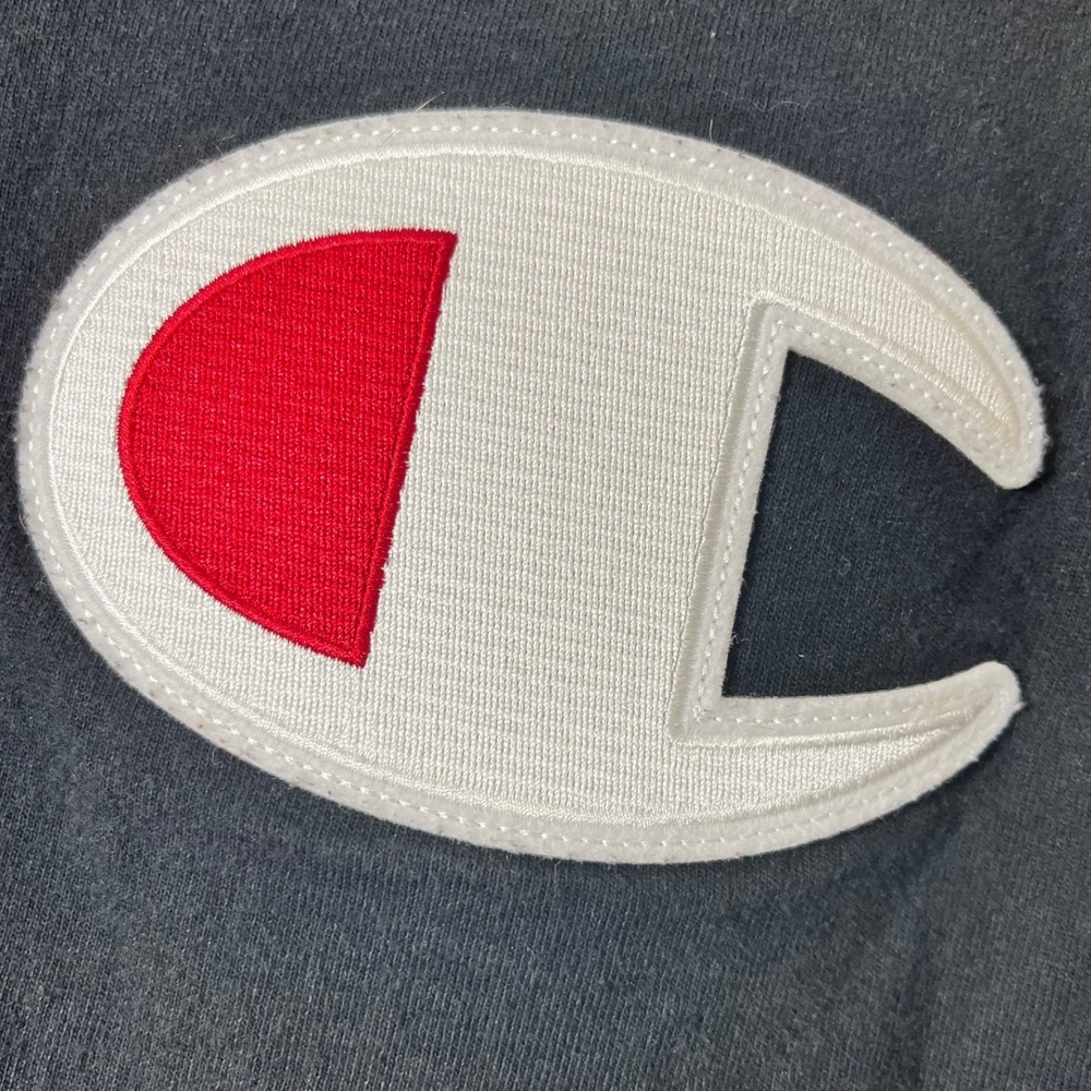 Champion Heritage Mens Black Big C Logo T-Shirt Medium Short Sleeve Cotton Tee‎ - Picture 3 of 5